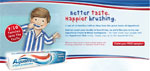 Free Sample Of Aquafresh Fresh And Minty Toothpaste