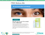 free biotrue contact lens solution sample