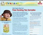 Free Holle Organic Nursing Tea Samples