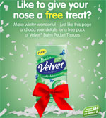 Free Velvet Balm Pocket Tissues