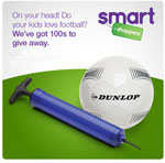 Win One Of Hundreds Of Dunlop Footballs From Smart Shoppers